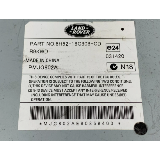 6H52-18C808-CD Jaguar XF Amfi (Amplifier / Audio Control Module) Orijinal